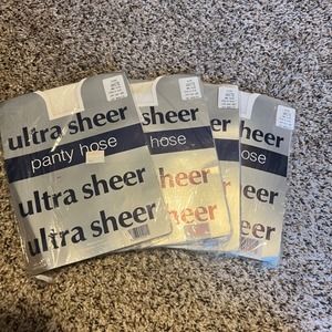 Ultra Sheer Pantyhose White One Size Fits 5'5"-5'8" 100-160‎ lbs NWT Stocking 4